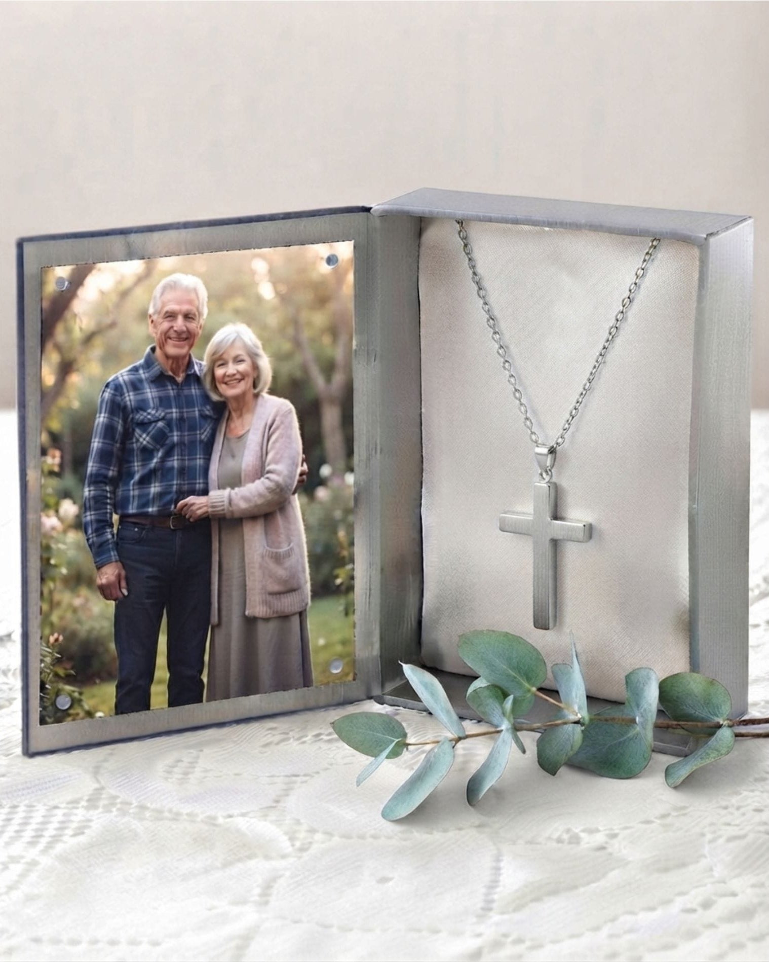 Cara Keepsakes Silver Pendant Urns Cross Pendant Urn