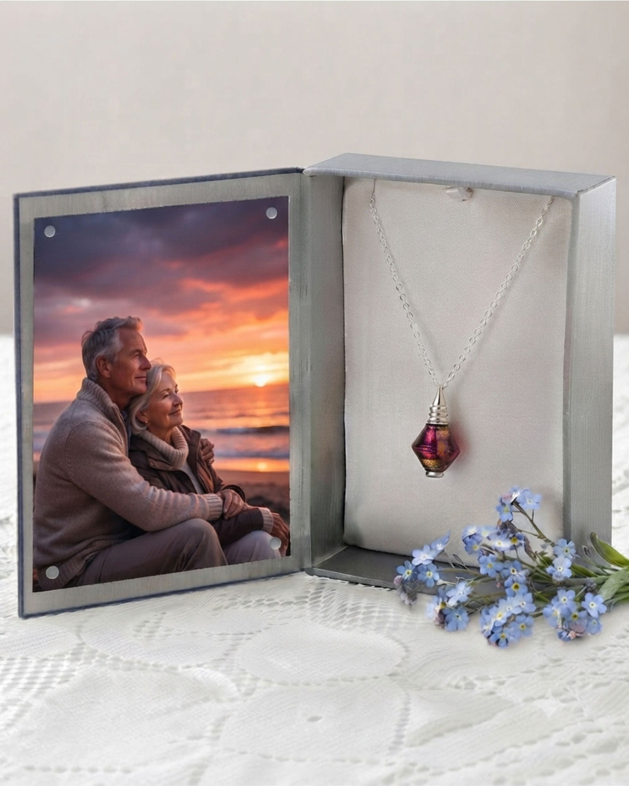 Cara Keepsakes Murano Glass Pendant Urns Murano Glass Pendant Urn - 'Beyond the Sunset'