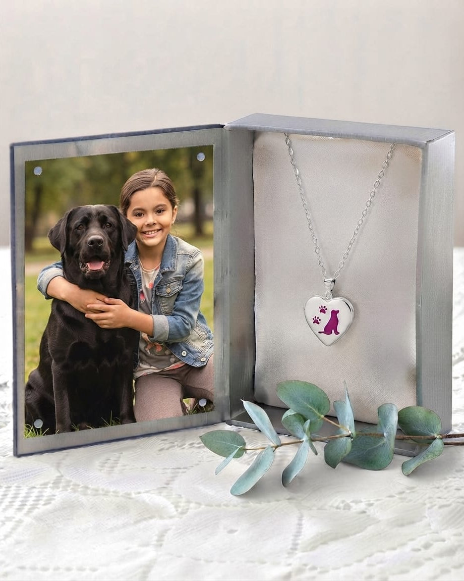 Cara Keepsakes Silver Locket Urns Dog Locket Urn