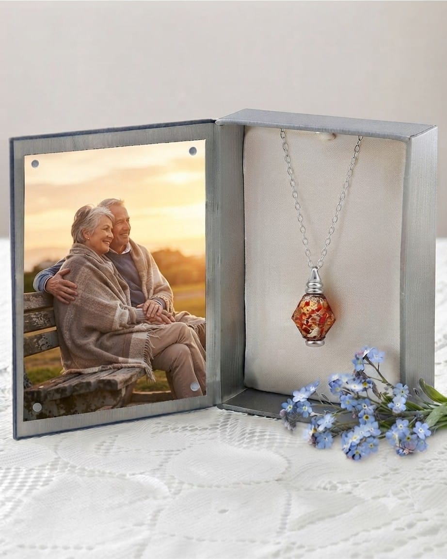 Cara Keepsakes Murano Glass Pendant Urns Murano Glass Pendant Urn - 'Beloved'