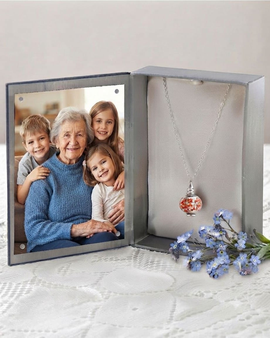 Cara Keepsakes Murano Glass Pendant Urns Murano Glass Pendant Urn - 'Beloved' Bead