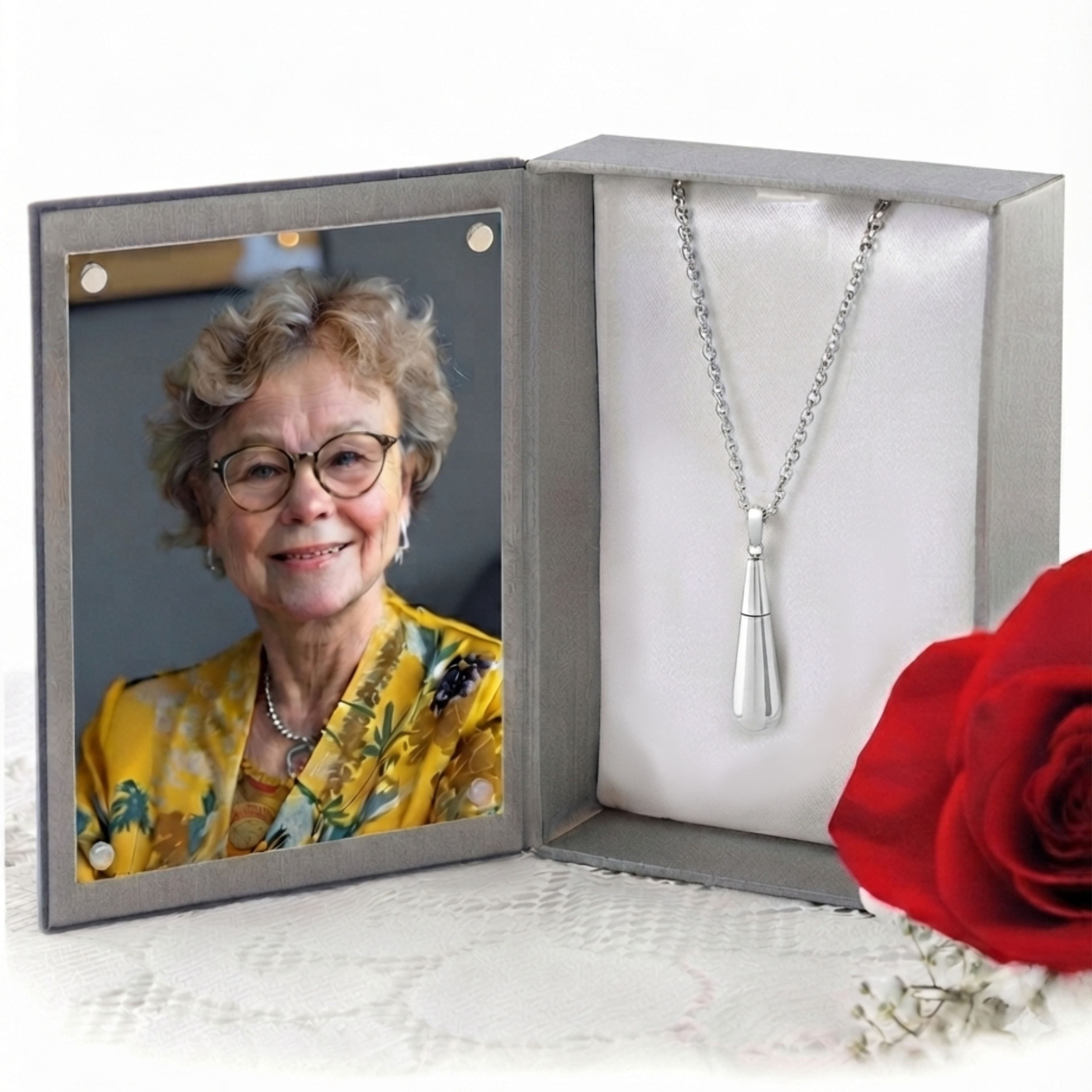 Cara Keepsakes Stainless Steel Stainless Steel Raindrop Urn