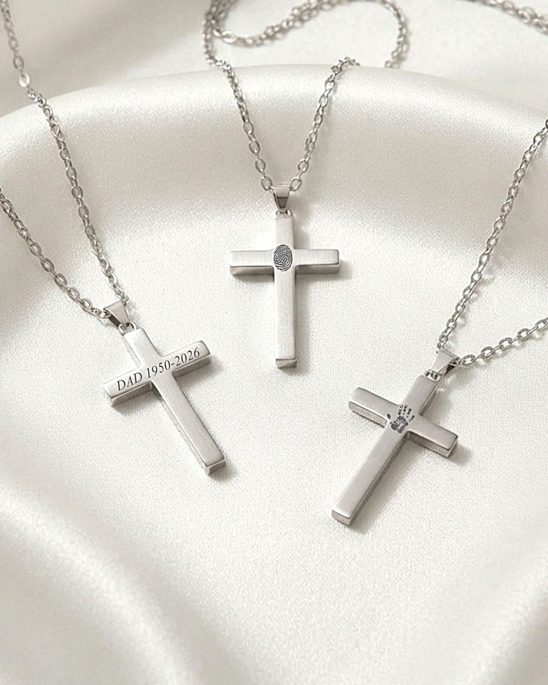 Cara Keepsakes Silver Pendant Urns Cross Pendant Urn
