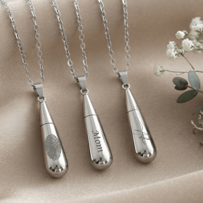 Cara Keepsakes Stainless Steel Stainless Steel Raindrop Urn