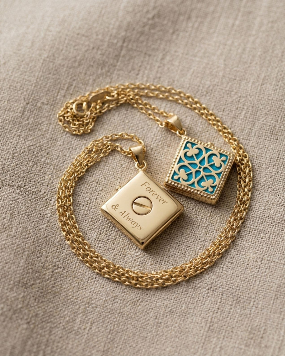 Cara Keepsakes Gold Locket Urns Gold 'Renaissance' Locket Urn (10K)