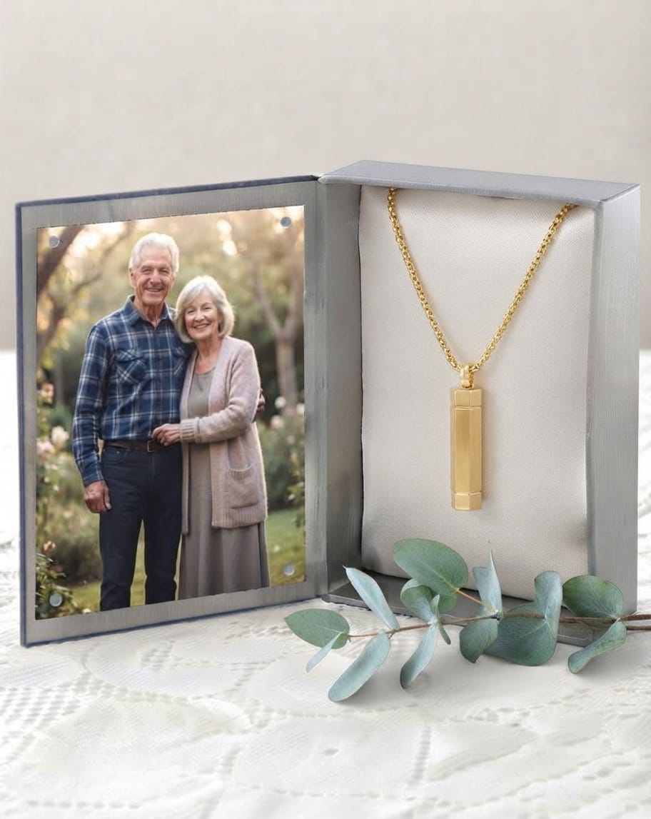 Cara Keepsakes Stainless Steel Gold-Plated Stainless Steel Cylinder