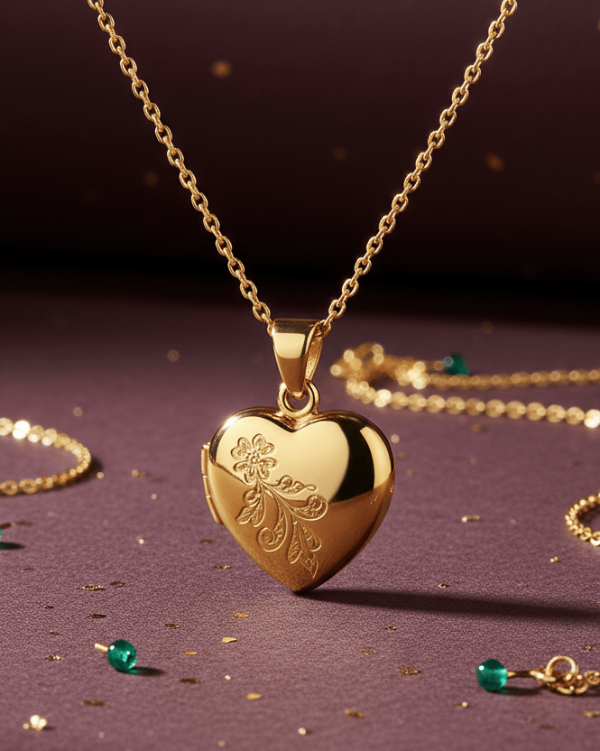 Cara Keepsakes Gold Pendant Urns 'Forget Me Not' Pendant Urn (10K)