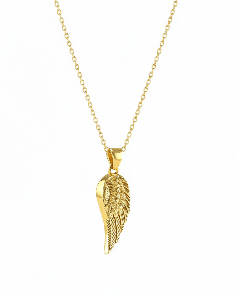 Cara Keepsakes Gold Pendant Urns Gold Guardian Angel Pendant Urn (10K)