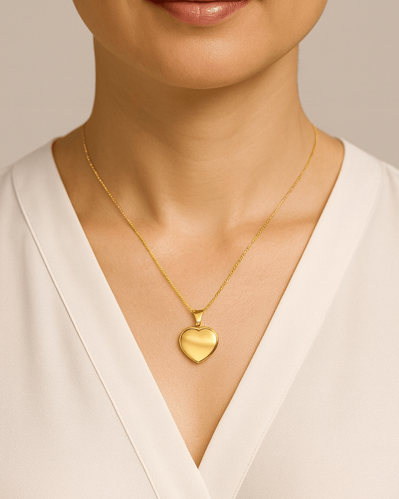 Cara Keepsakes Gold Pendant Urns Gold Heart Pendant Urn (10K)