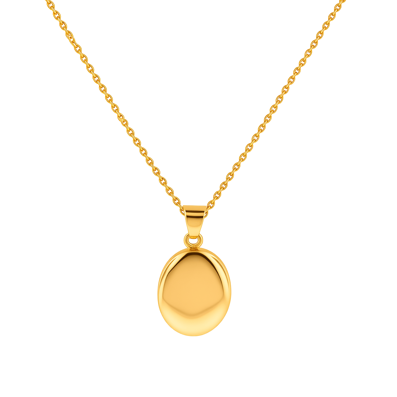 Cara Keepsakes Gold Pendant Urns Gold Oval Pendant Urn (10K)