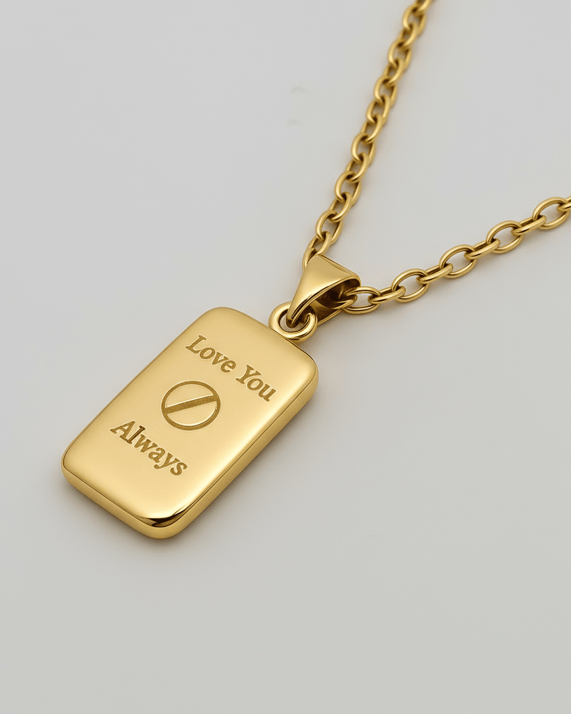 Cara Keepsakes Gold Pendant Urns Gold Rectangle Pendant Urn (10K)