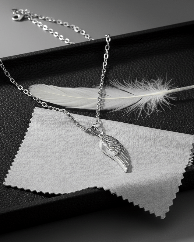 Cara Keepsakes Silver Pendant Urns Silver Guardian Angel Pendant Urn