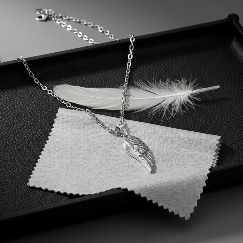 Cara Keepsakes Silver Pendant Urns Silver Guardian Angel Pendant Urn