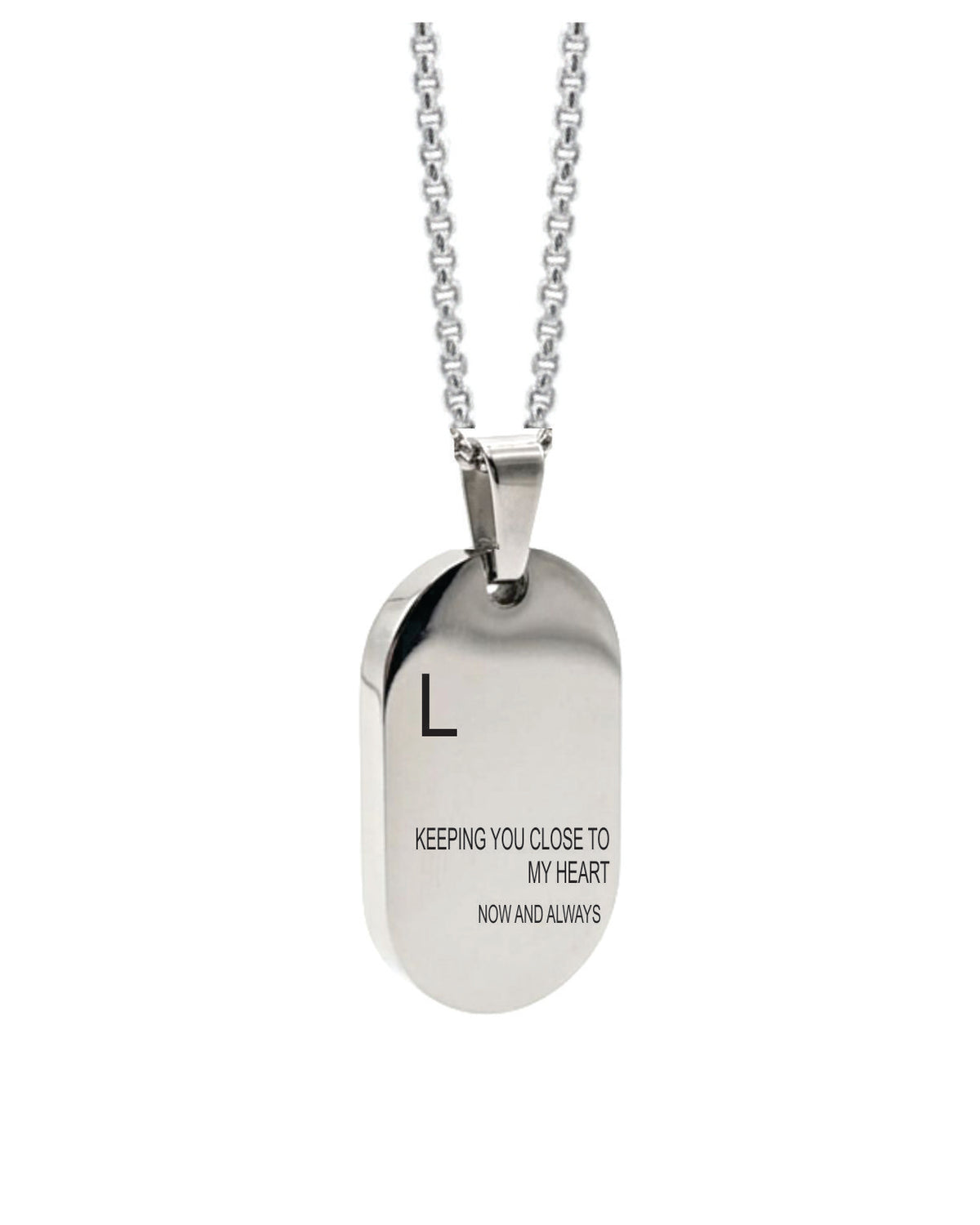 Cara Keepsakes Stainless Steel 'Keeping You Close To My Heart' Tag Urn