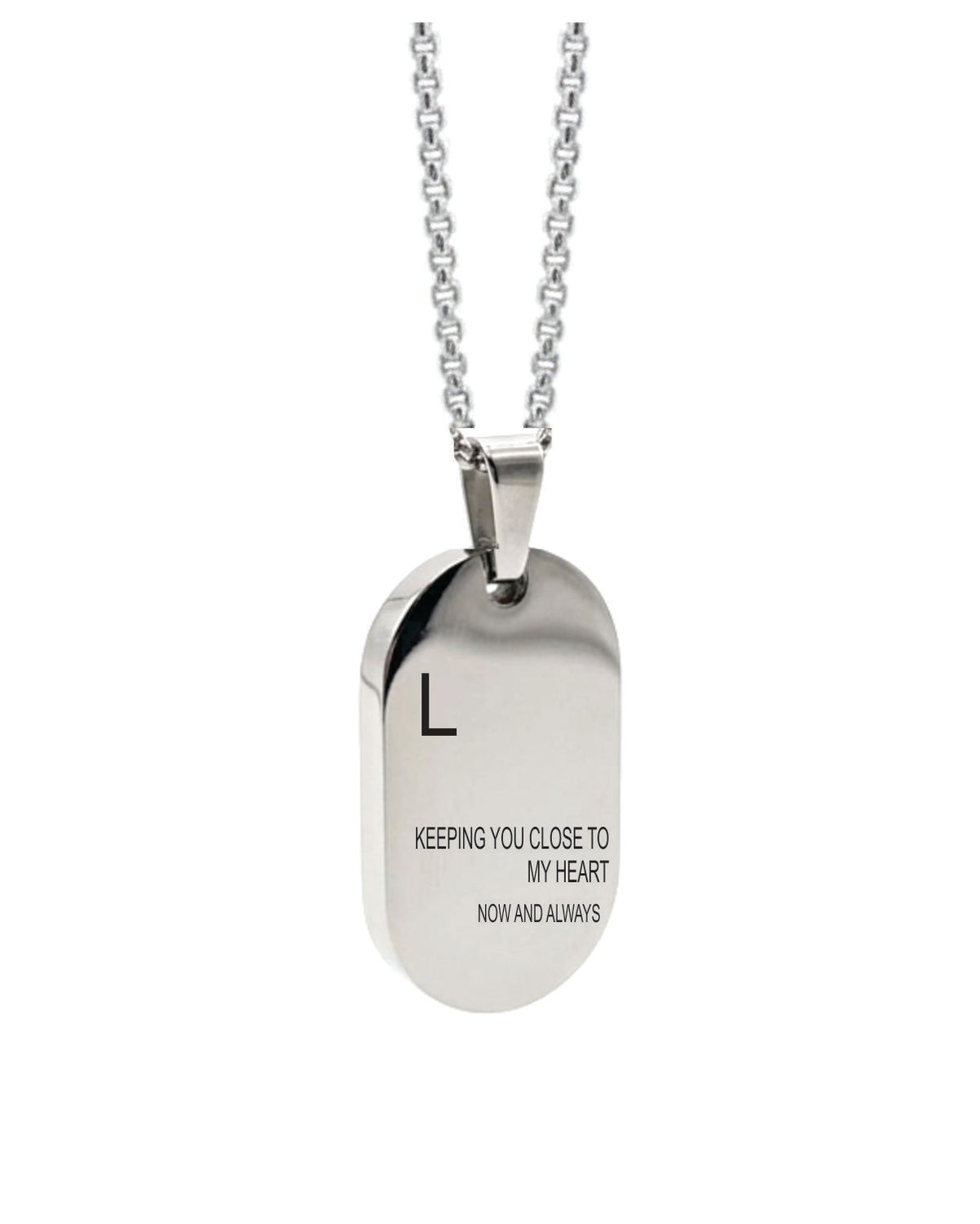 Cara Keepsakes Stainless Steel 'Keeping You Close To My Heart' Tag Urn
