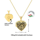 Cara Keepsakes Gold Locket Urns Gold Filigree Heart Locket Urn (14K)