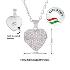 Cara Keepsakes Silver Locket Urns Eternal Light Locket Urn
