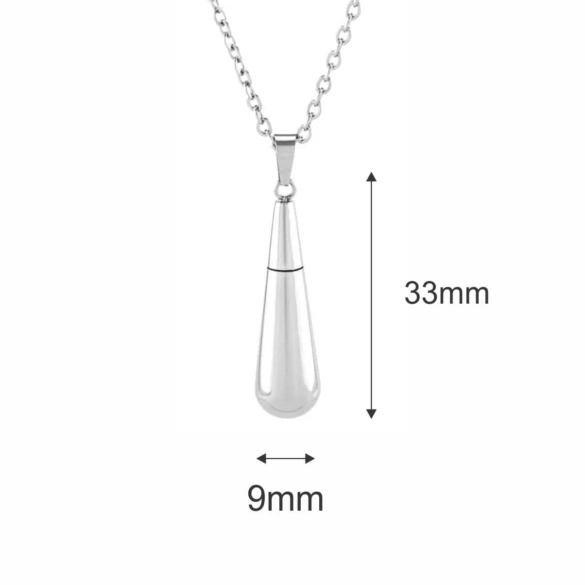 Cara Keepsakes Stainless Steel Stainless Steel Raindrop Urn