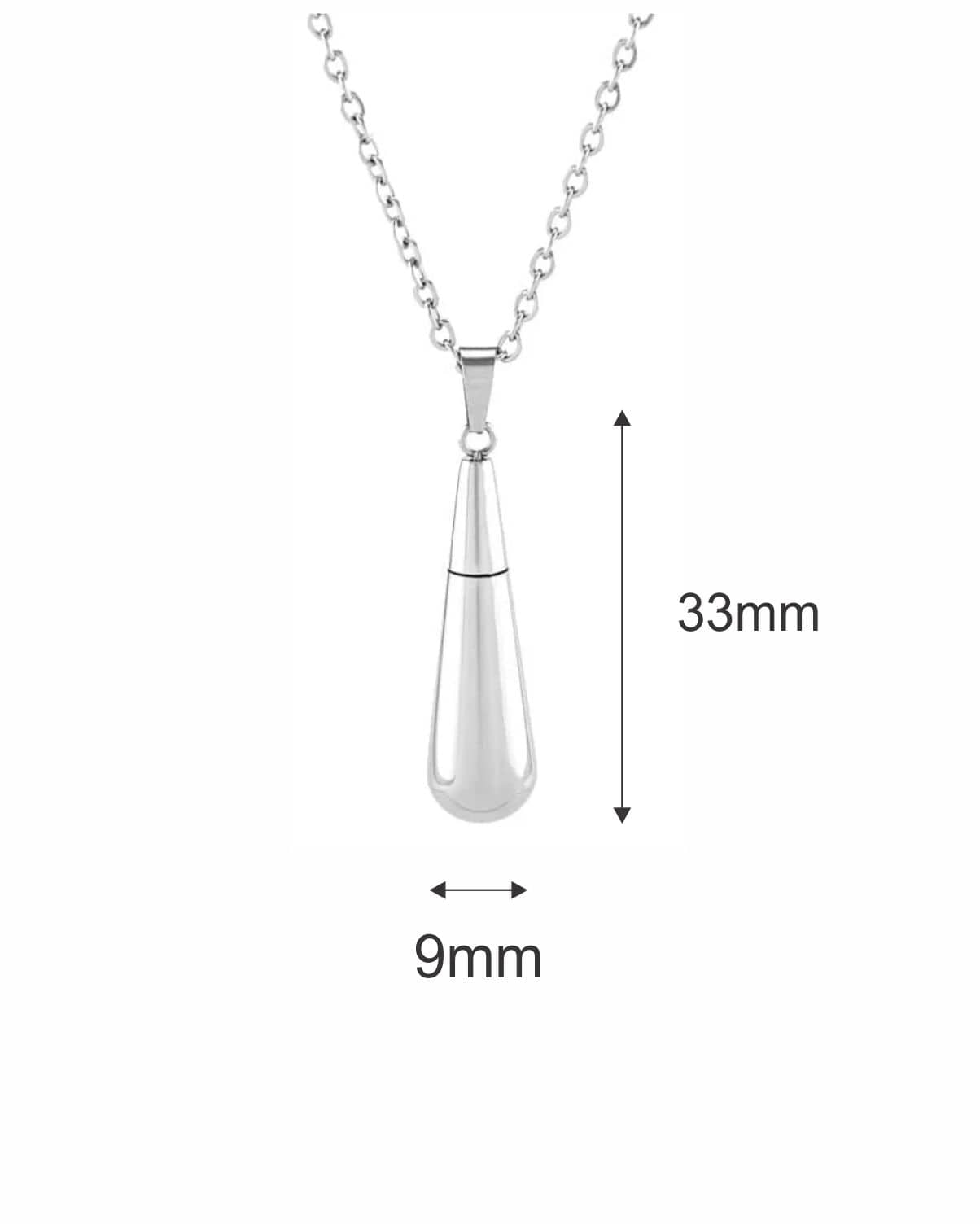 Cara Keepsakes Stainless Steel Stainless Steel Raindrop Urn