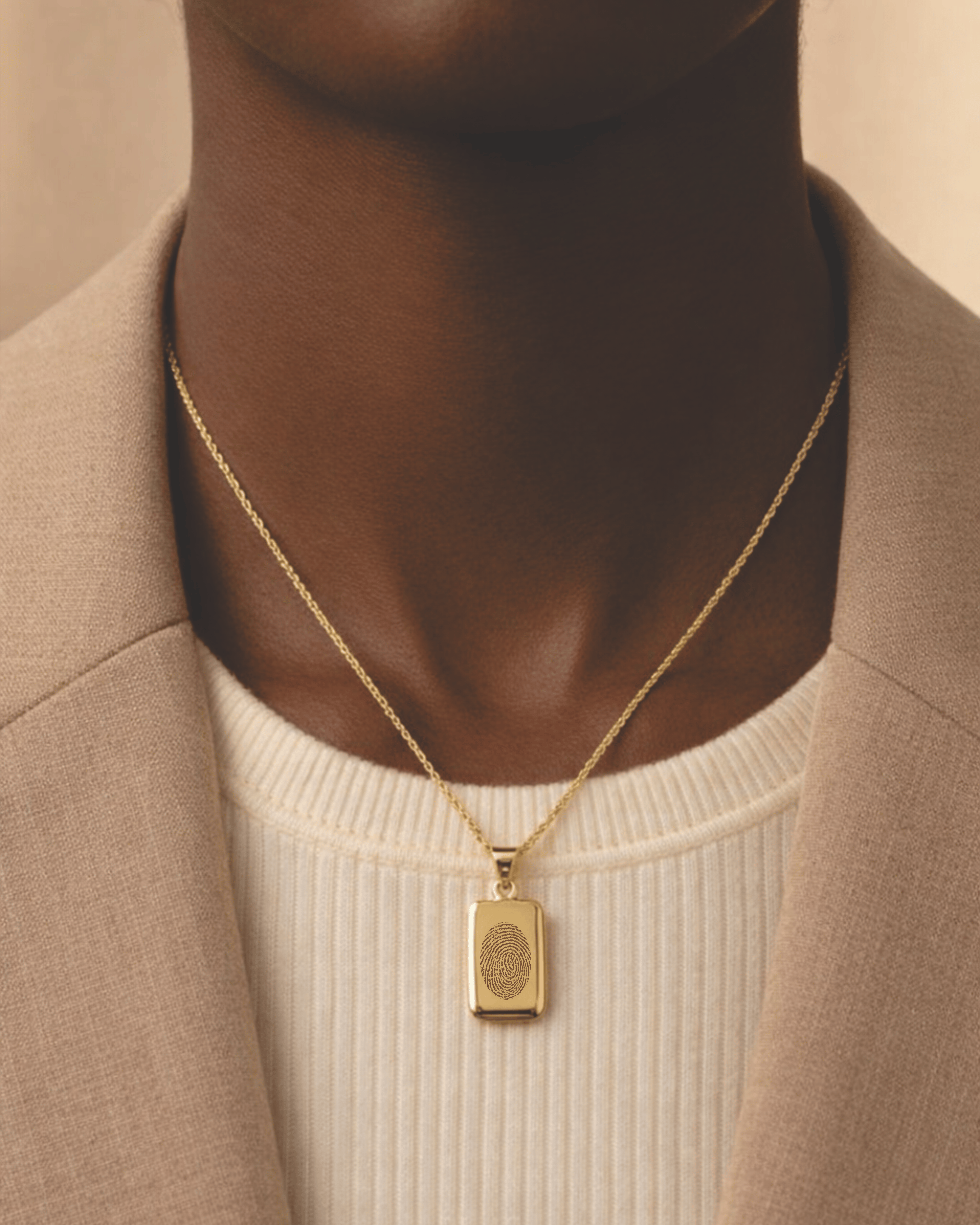 Cara Keepsakes Gold Pendant Urns Gold Rectangle Pendant Urn (10K)