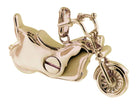 Cara Keepsakes Gold Pendant Urns Gold Motorcycle Pendant Urn (10K)