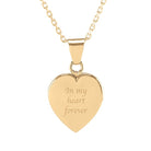 Cara Keepsakes Gold Pendant Urns Small Gold Heart Pendant Urn (10K)