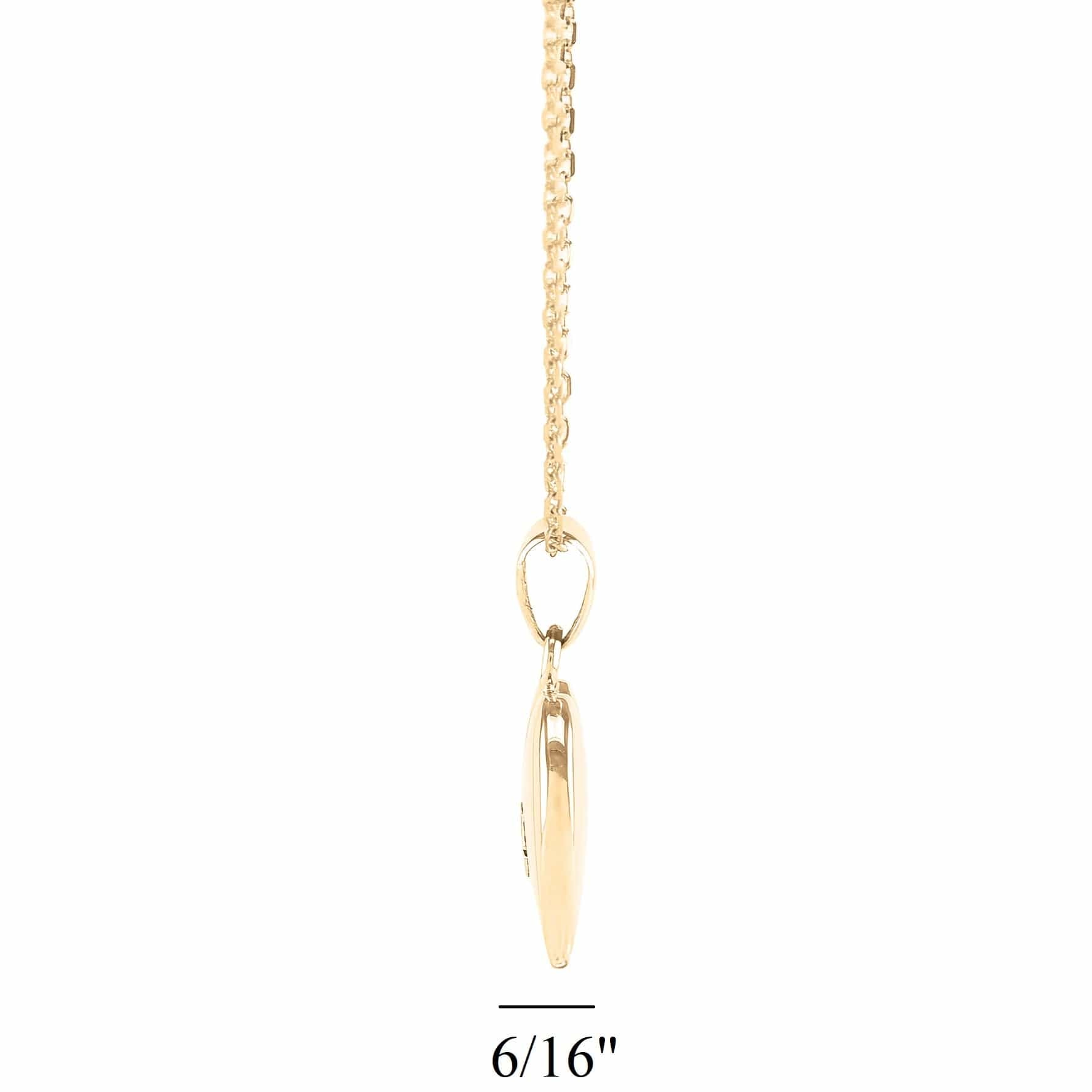 Cara Keepsakes Gold Pendant Urns Small Gold Heart Pendant Urn (10K)