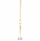 Cara Keepsakes Gold Pendant Urns Small Gold Heart Pendant Urn (10K)