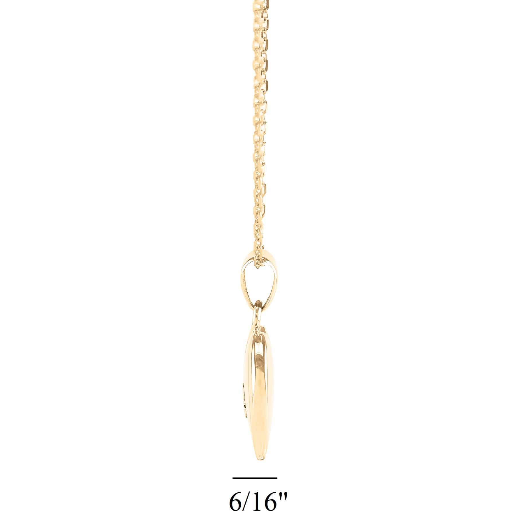 Cara Keepsakes Gold Pendant Urns Small Gold Heart Pendant Urn (10K)