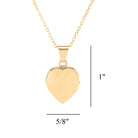 Cara Keepsakes Gold Pendant Urns Small Gold Heart Pendant Urn (10K)