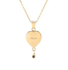 Cara Keepsakes Gold Pendant Urns Birthstone Heart Pendant Urn (10K)