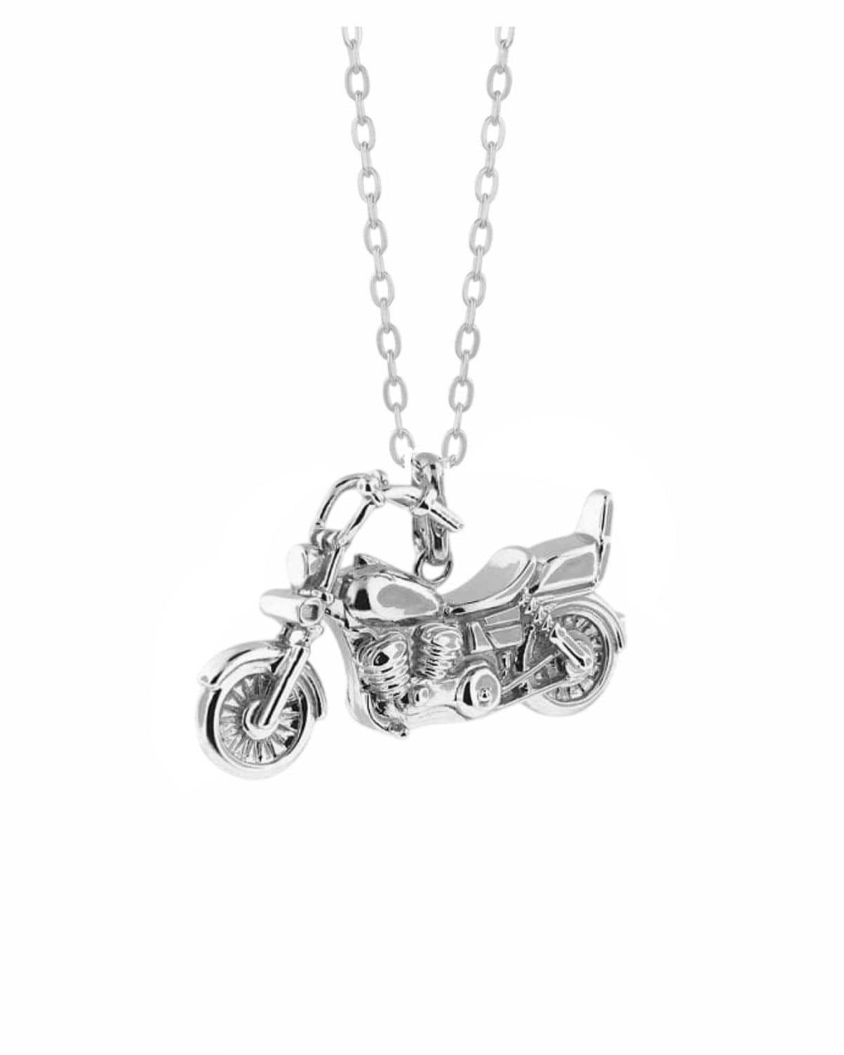 Cara Keepsakes Silver Pendant Urns Motorcycle Pendant Urn