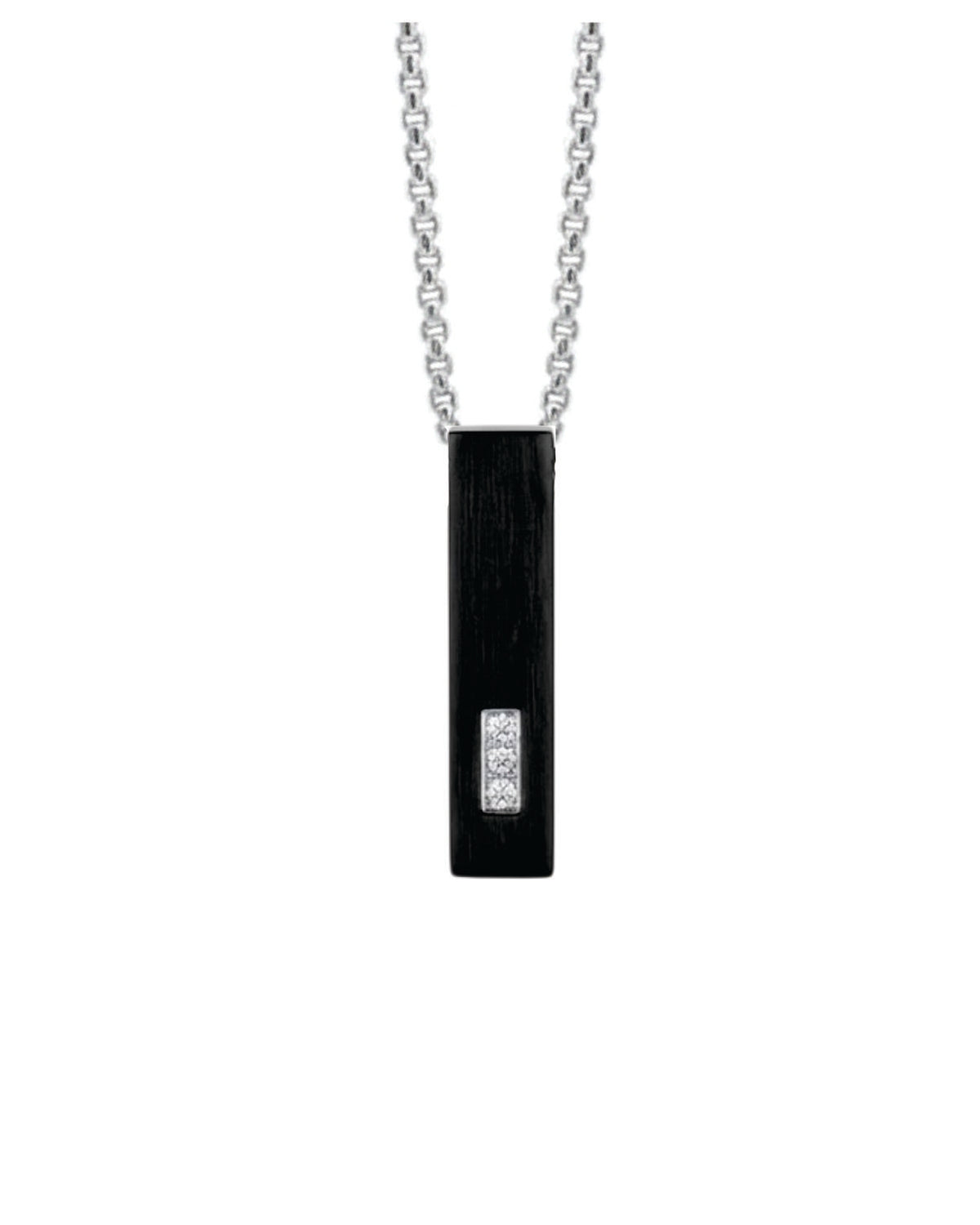 Cara Keepsakes Stainless Steel Black 3-Stone Block Urn