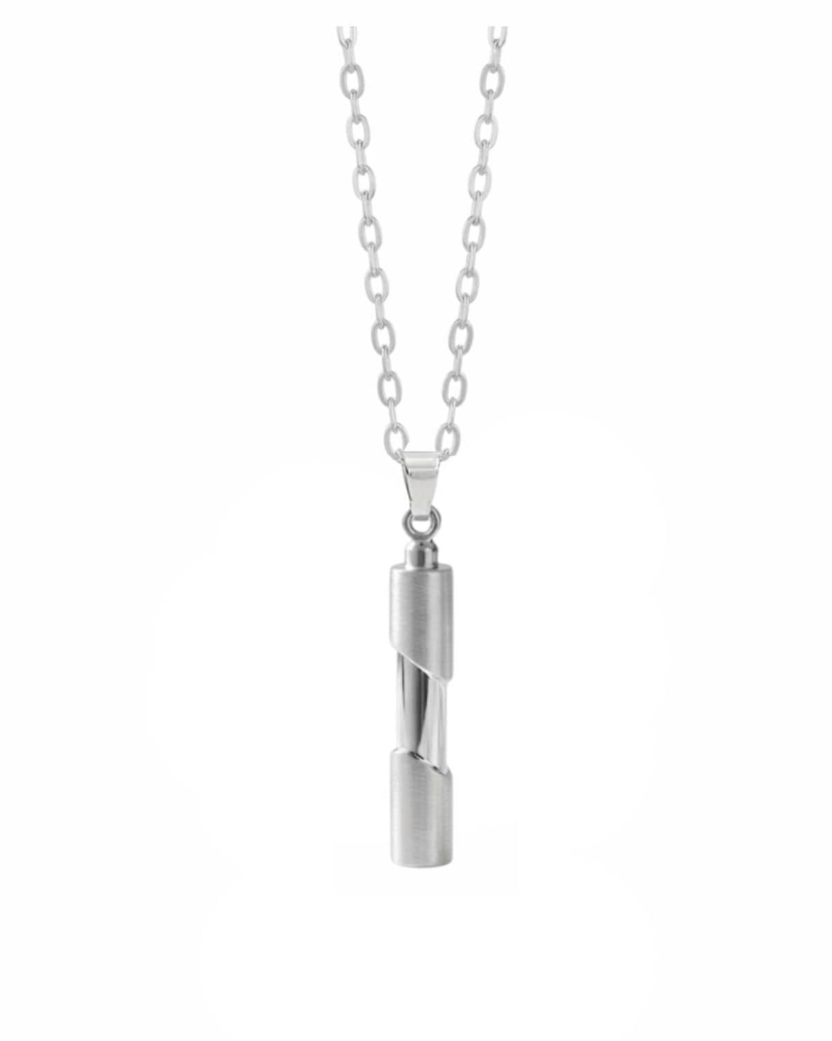 Cara Keepsakes Silver Pendant Urns Cylinder Pendant Urn