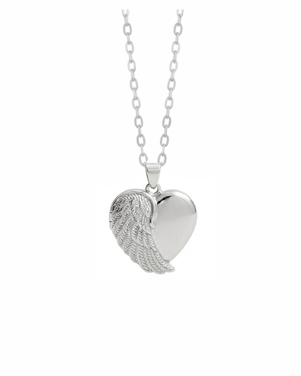 Cara Keepsakes Silver Pendant Urns Angel Wing Pendant Urn