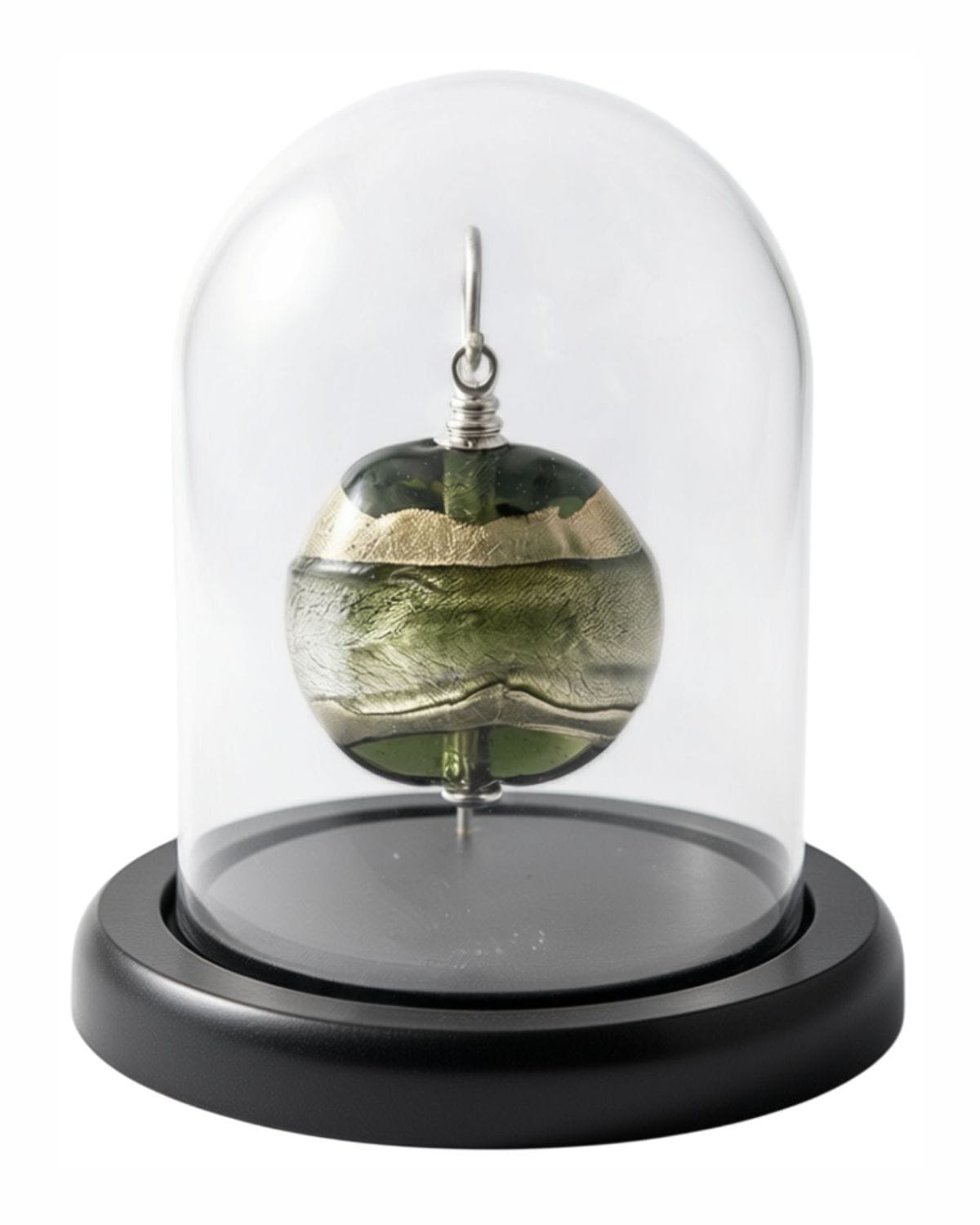 Cara Keepsakes Keepsake Urn Mini Urn with Glass Dome Keepsake Urn - "In the Garden"