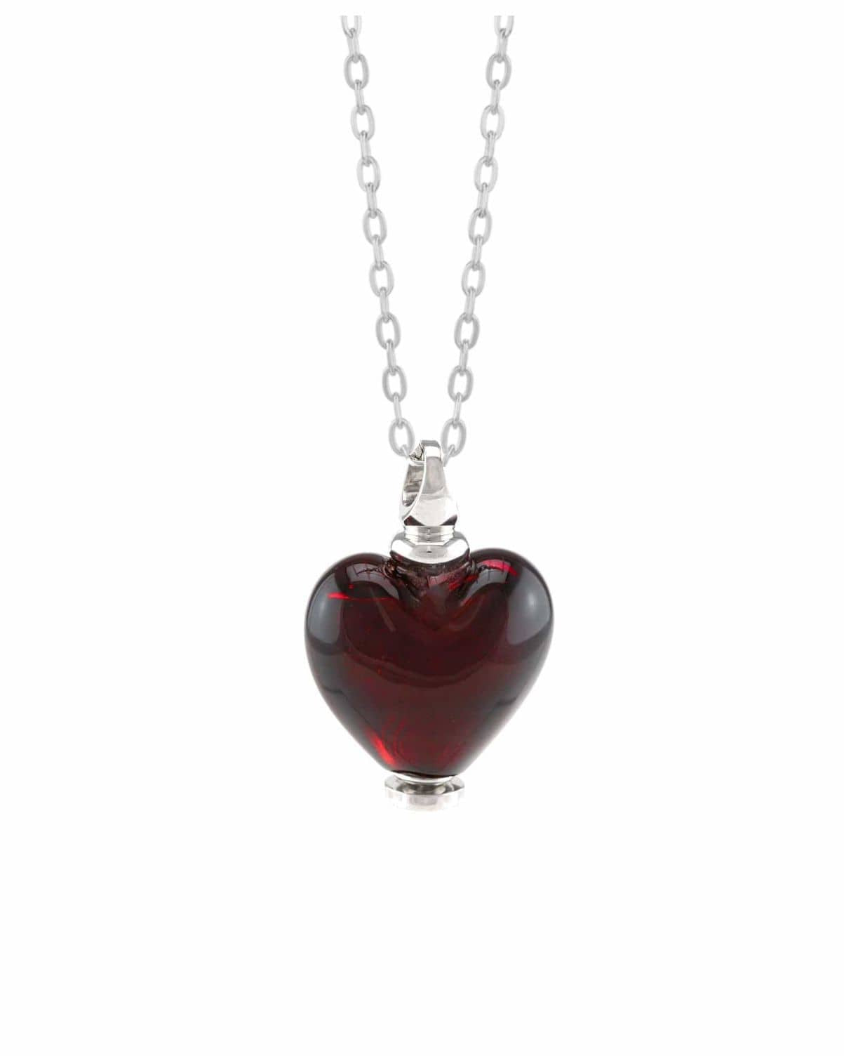 Cara Keepsakes Murano Glass Heart Urns Murano Glass Heart Urn - January