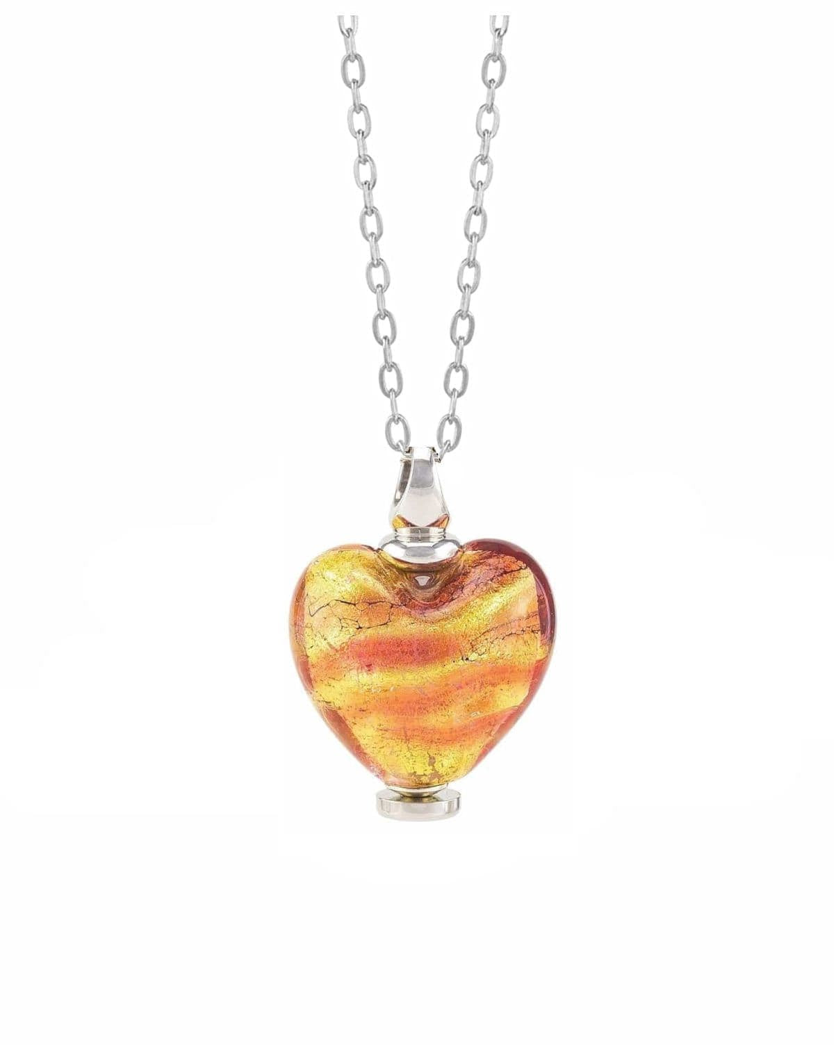 Cara Keepsakes Murano Glass Heart Urns Murano Glass Heart Urn - November