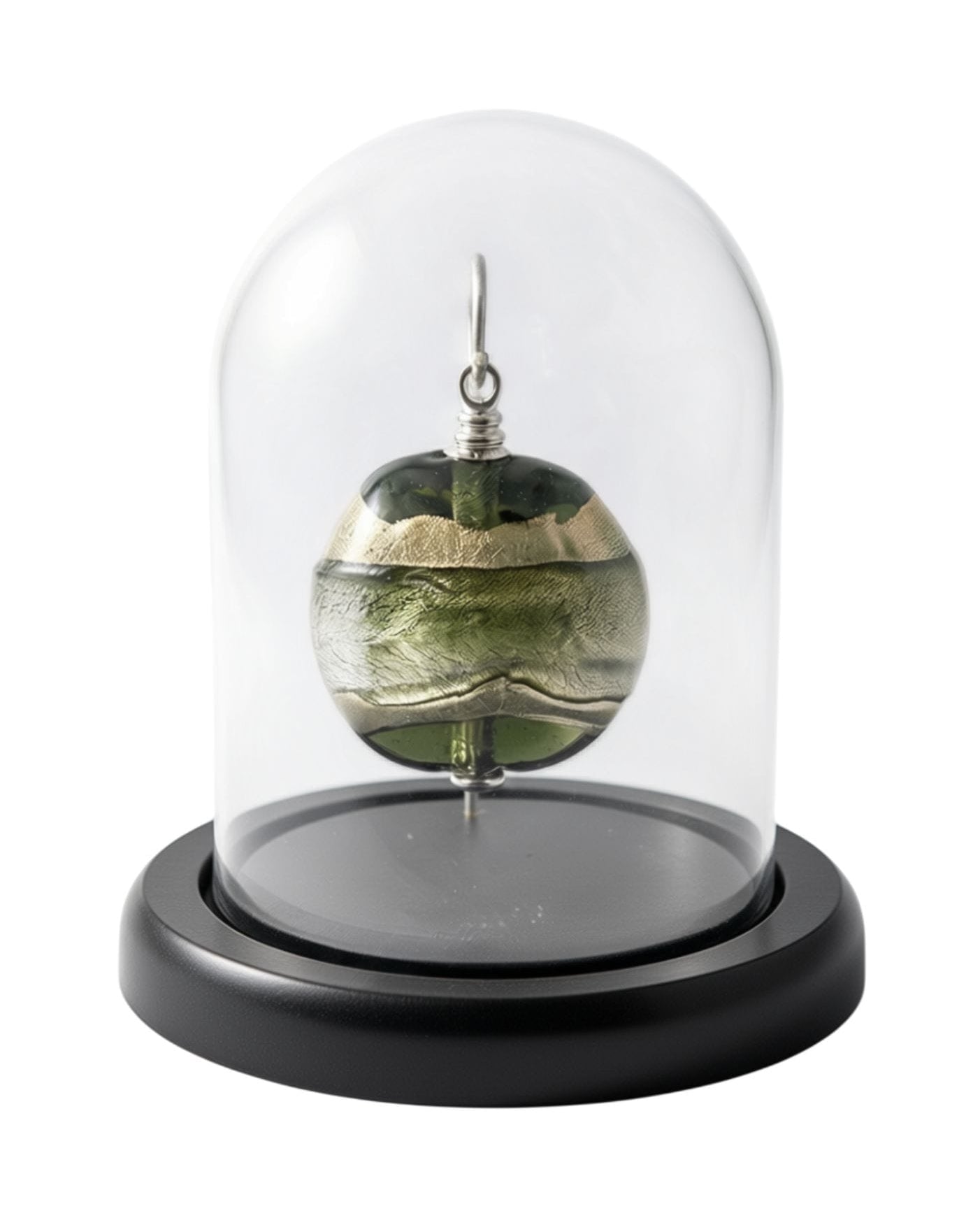 Cara Keepsakes Keepsake Urn Mini Urn with Glass Dome Keepsake Urn - "In the Garden"