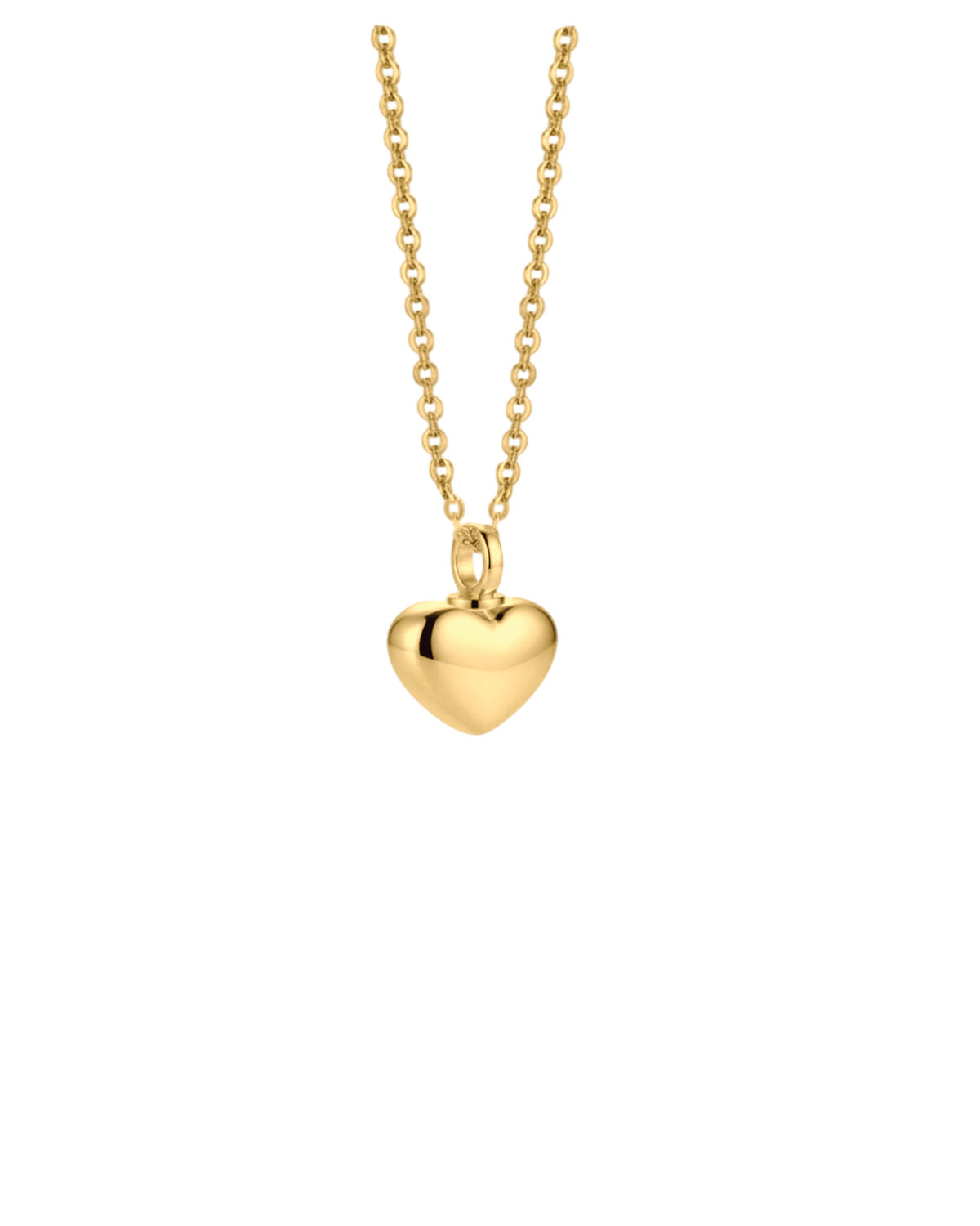Cara Keepsakes Stainless Steel Gold-Plated Stainless Steel Bubble Heart Urn