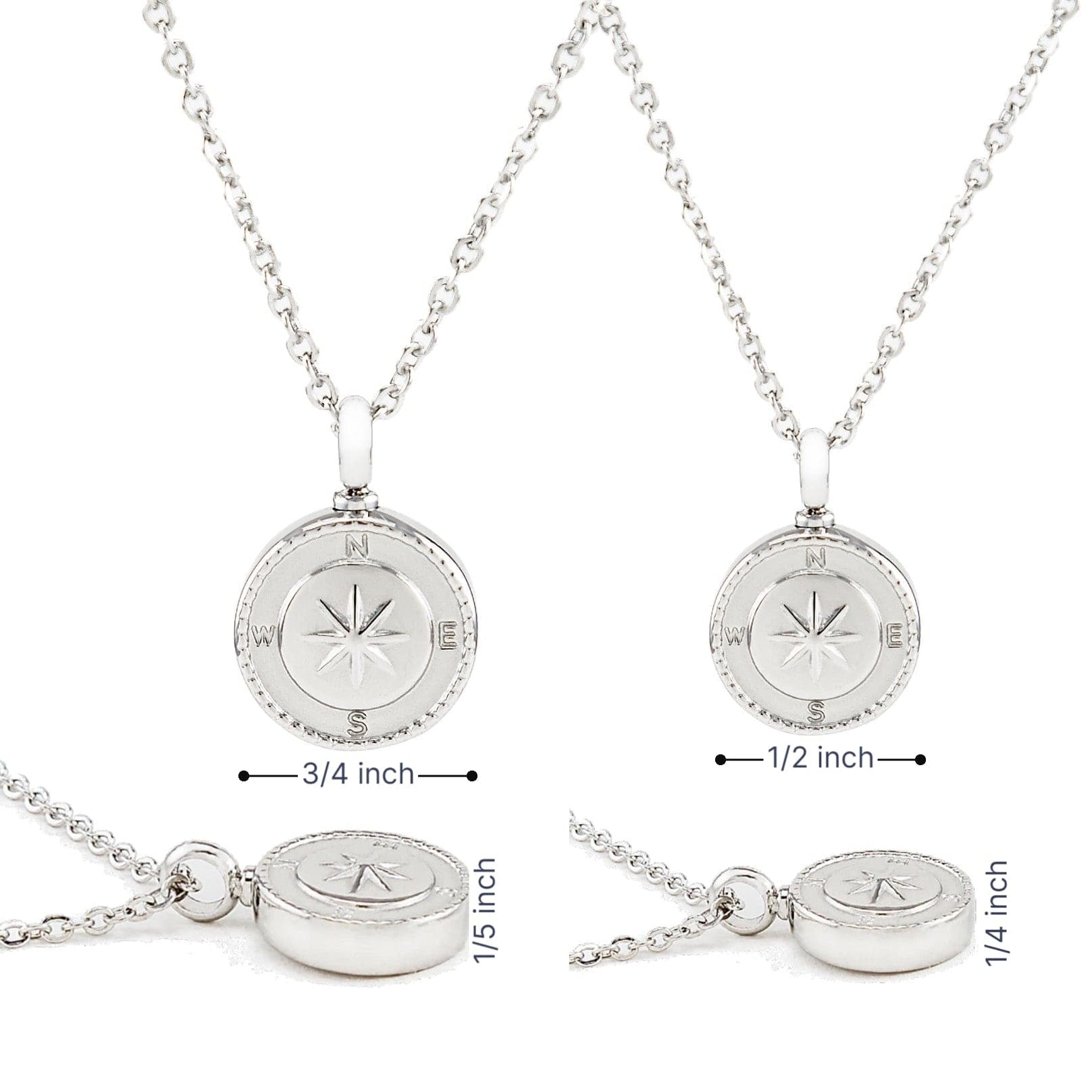 Cara Keepsakes Stainless Steel Stainless Steel Compass Urn