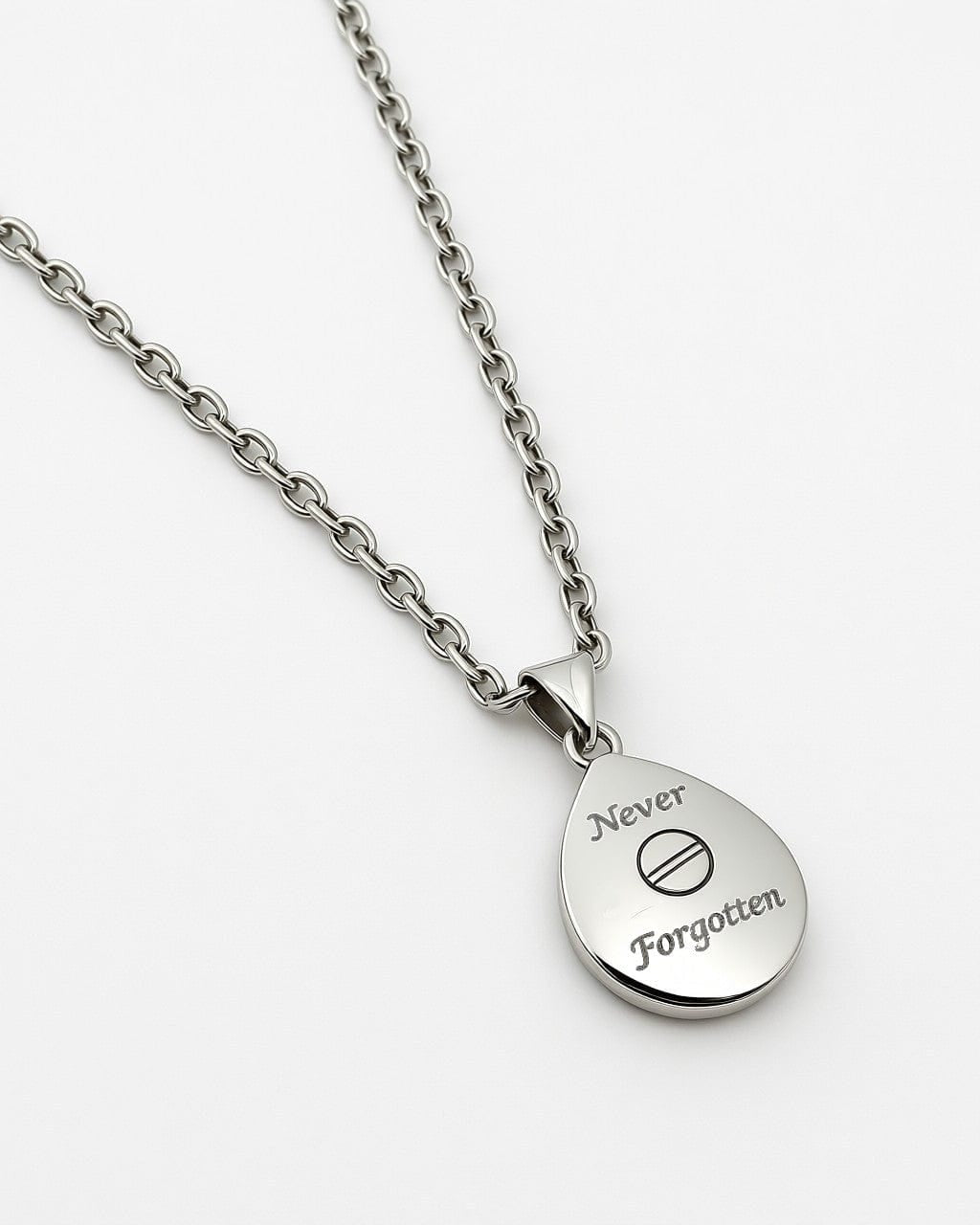 Cara Keepsakes Silver Pendant Urns 'Poppy' Teardrop Pendant Urn