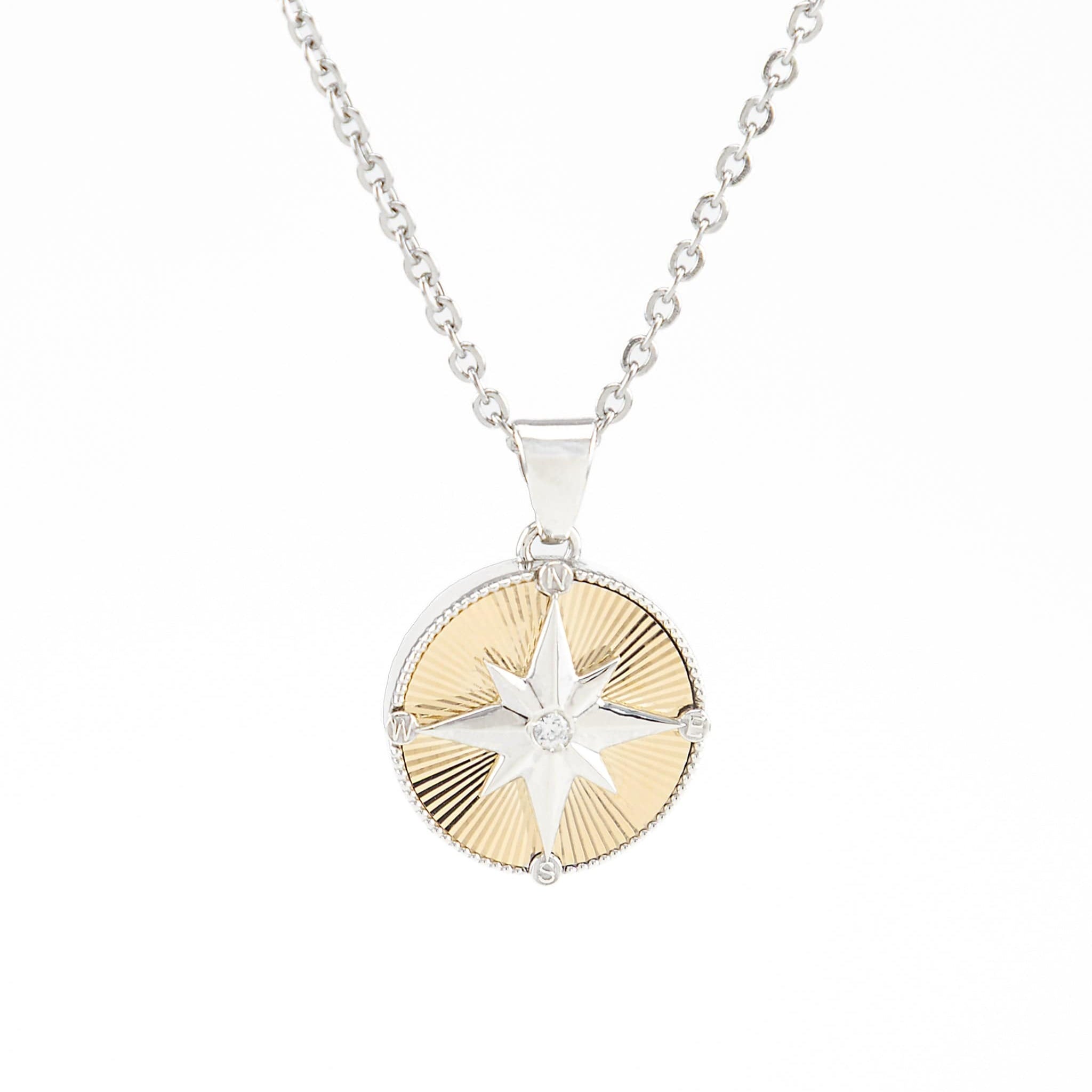 Cara Keepsakes Silver Pendant Urns Silver Compass Pendant Urn