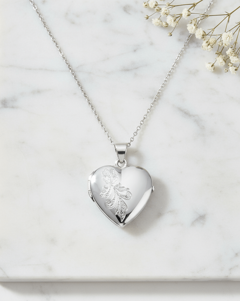 Cara Keepsakes Silver Locket Urns 'Forget Me Not' Locket Urn