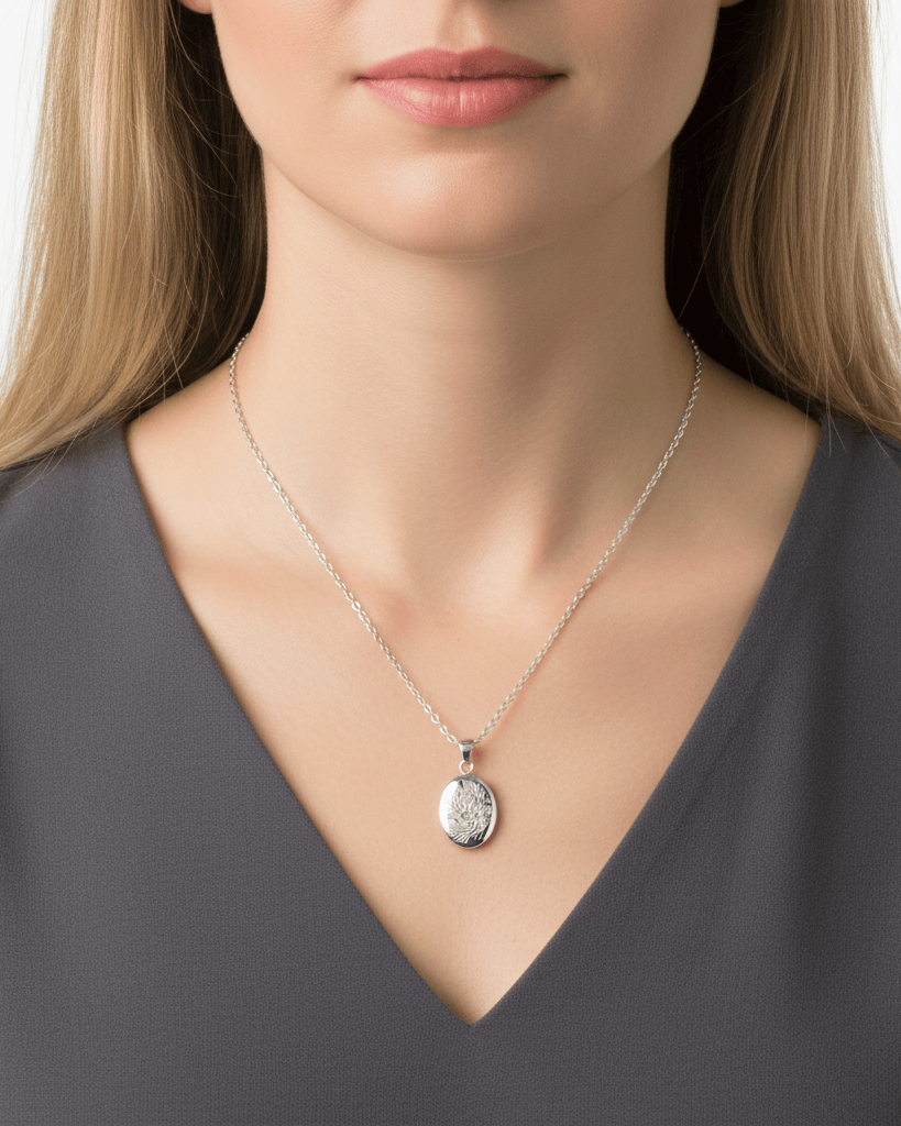 Cara Keepsakes Silver Pendant Urns 'Wildflower' Pendant Urn