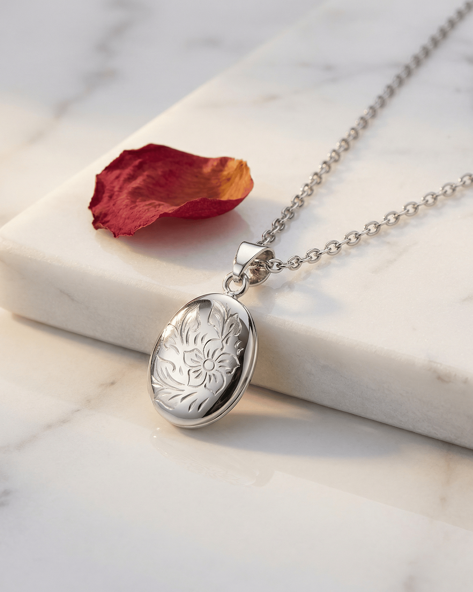 Cara Keepsakes Silver Pendant Urns 'Wildflower' Pendant Urn