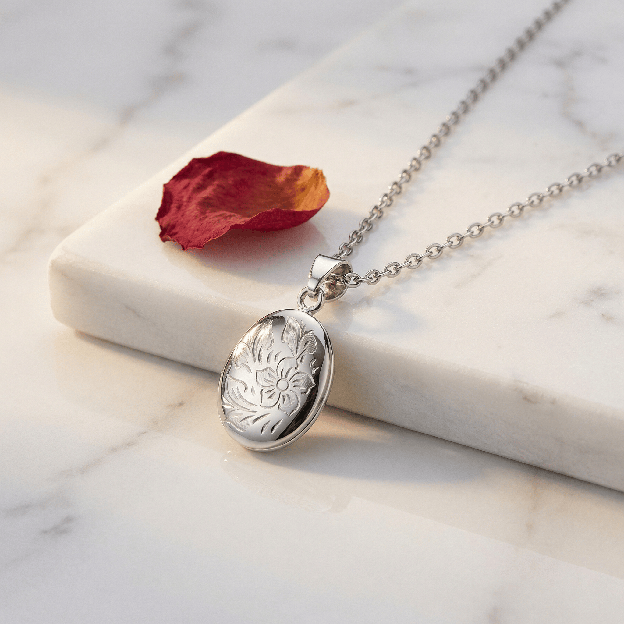 Cara Keepsakes Silver Pendant Urns 'Wildflower' Pendant Urn