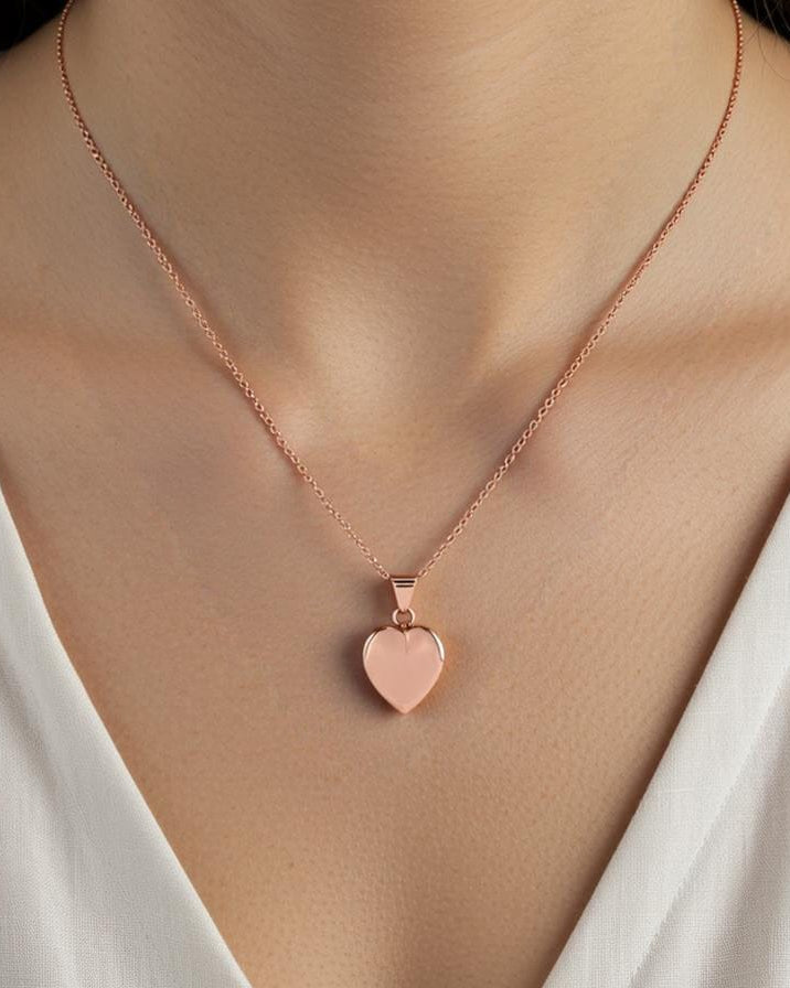 Cara Keepsakes Gold Pendant Urns Small Gold Heart Pendant Urn (10K)