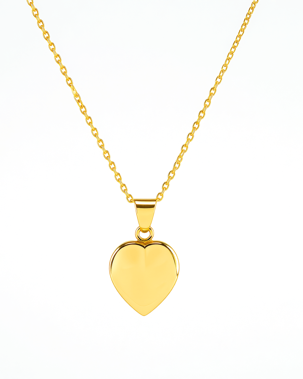Cara Keepsakes Gold Pendant Urns 10K Yellow Gold Small Gold Heart Pendant Urn (10K)