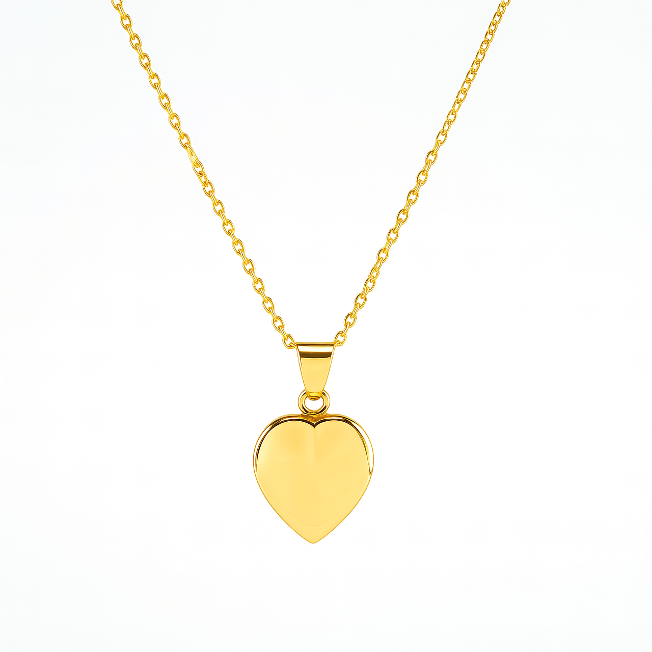 Cara Keepsakes Gold Pendant Urns 10K Yellow Gold Small Gold Heart Pendant Urn (10K)